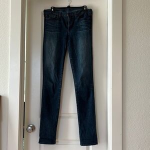 Blue jeans 29 Tall high rise skinny EUC